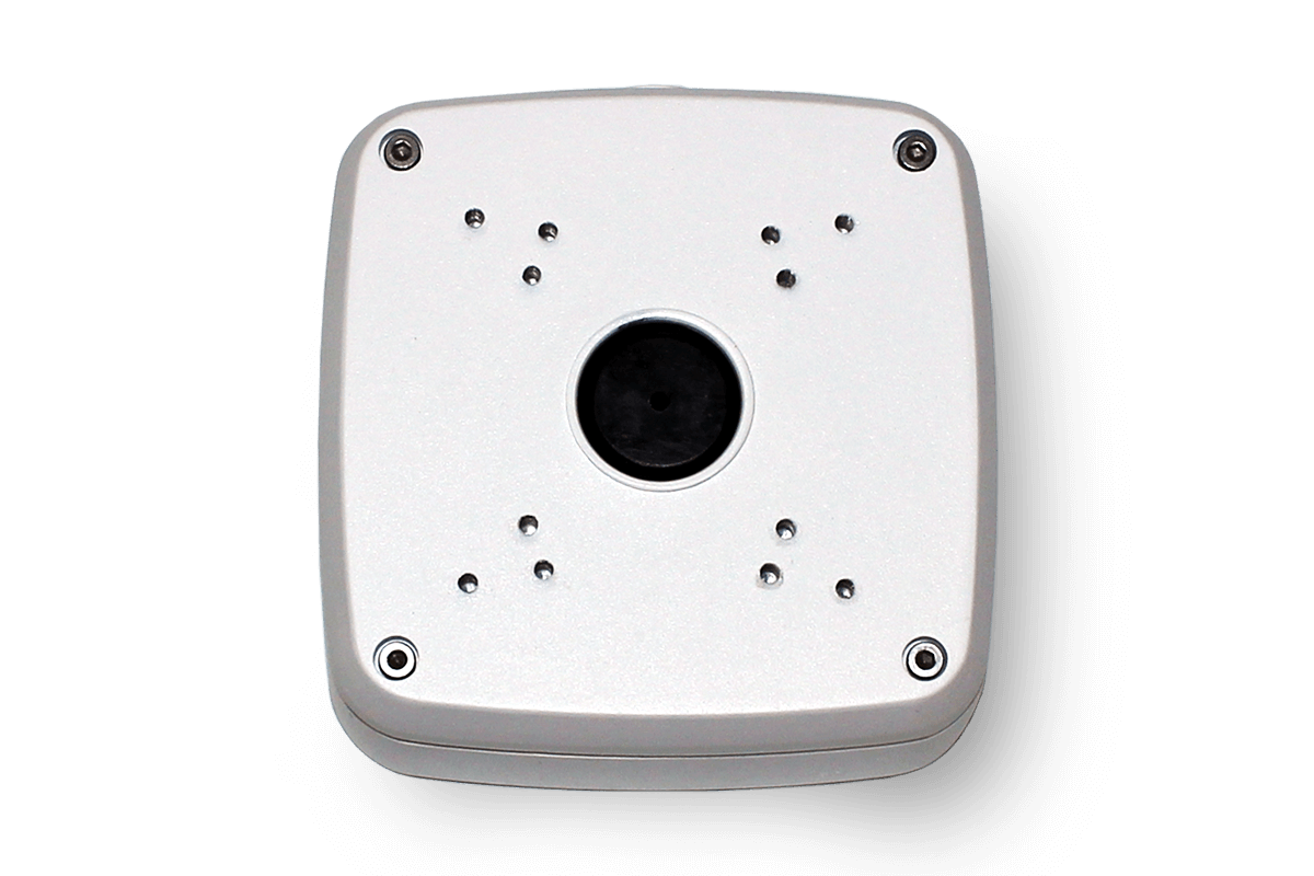 Outdoor Junction Box for 4 Screw Base Cameras (Gray)