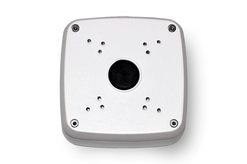Outdoor Junction Box for 4 Screw Base Cameras (Gray)