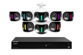 Système NVR filaire Lorex Fusion Series 4K 4 To compatible avec 16 caméras (filaire ou Wi-Fi Fusion) avec caméras IP H20 à double objectif