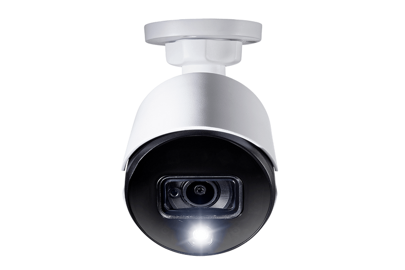 Lorex 4K 8-Channel Wired DVR System with Eight 2K Active Deterrence Bullet Cameras