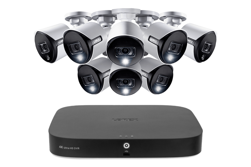 Lorex 4K 16-Channel 3TB Wired DVR System with Active Deterrence and Smart Motion Detection
