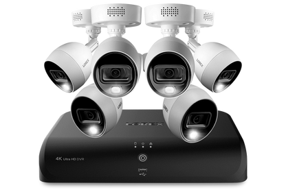 Lorex 4K (8 Camera Capable) 2TB Wired DVR System with Active Deterrence Bullet Cameras - Open Box