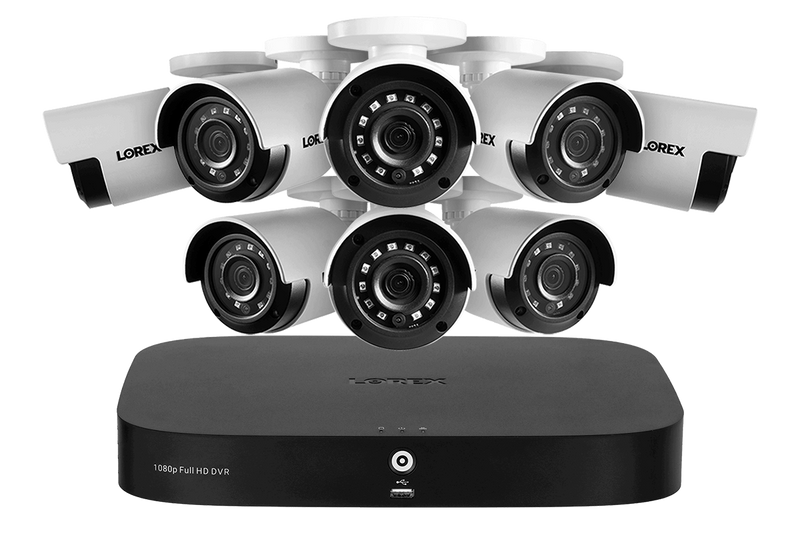 1080p 8-channel 1TB Wired DVR System with 8 Cameras
