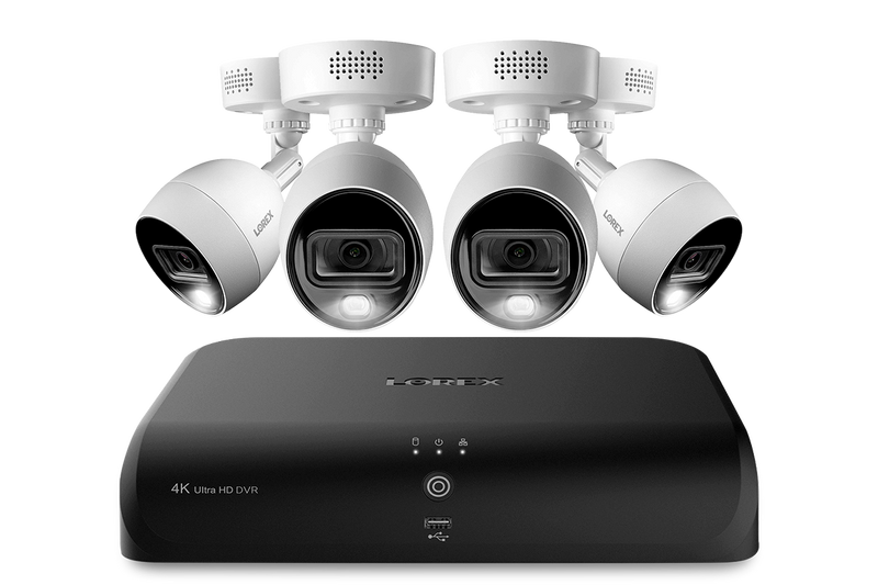 Lorex 4K 8-channel 1TB Wired DVR System with 4 Cameras