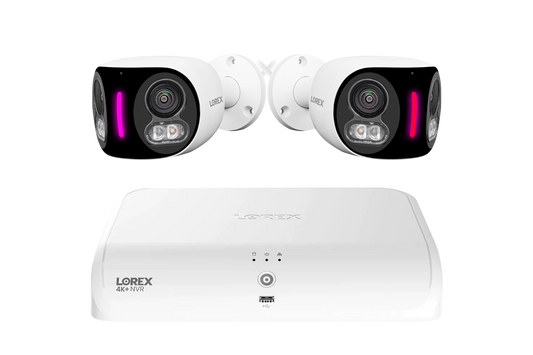 Lorex Fusion Series 4K 16 Camera Capable (8 Wired + 8 Fusion Wi-Fi) 2TB Wired System with H20 IP Dual Lens Cameras