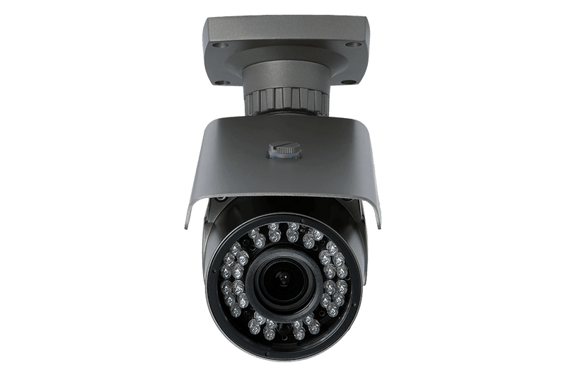 3x Zoom Lens Security Camera with 1080p HD Resolution and 170ft Night Vision (2-pack)