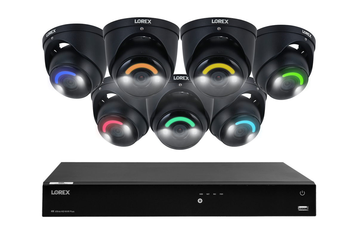 Lorex Fusion Series 4K 16 Camera Capable (Wired or Fusion Wi-Fi) 4TB Wired NVR System with Seven H16 IP Dome Cameras - Amazon