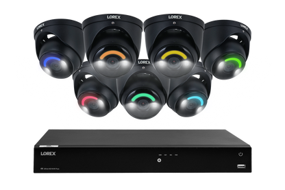 Lorex Fusion Series 4K 16 Camera Capable (Wired or Fusion Wi-Fi) 4TB Wired NVR System with Seven H16 IP Dome Cameras - Amazon