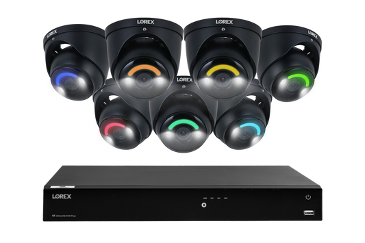 Lorex Fusion Series 4K 16 Camera Capable (Wired or Fusion Wi-Fi) 4TB Wired NVR System with Seven H16 IP Dome Cameras - Amazon