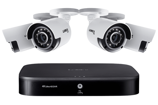 4K Ultra HD 8-Channel Security System with Four 4K (8MP) Cameras, Advanced Motion Detection and Smart Home Voice Control