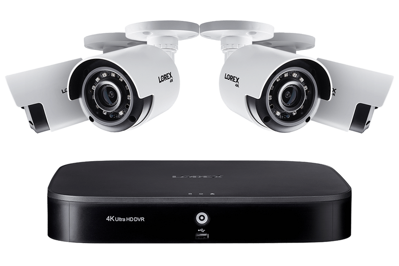 4K Ultra HD 8-Channel Security System with Four 4K (8MP) Cameras, Advanced Motion Detection and Smart Home Voice Control