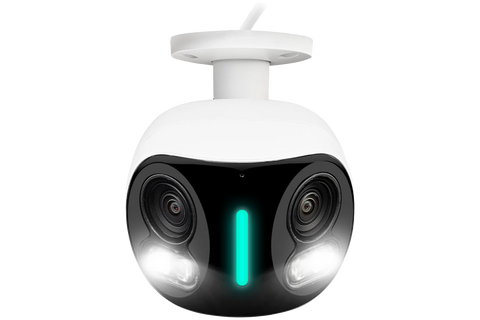 Lorex H20 4K IP Wired Dual Lens Security Camera with Smart Security Lighting and Smart Motion Detection