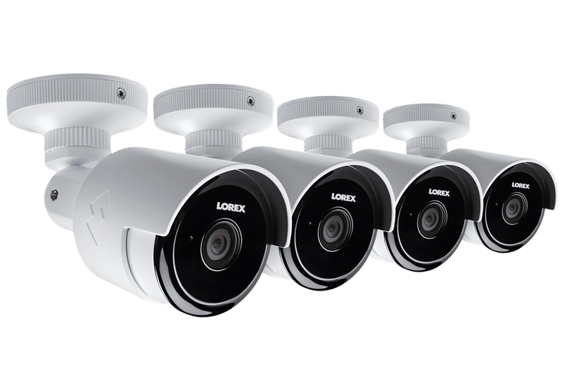 2K Outdoor WiFi Security Camera with 60ft Night Vision and 155 degree Wide-Angle Lens, Free Cloud Recording, Two Way Audio (4 Pack)