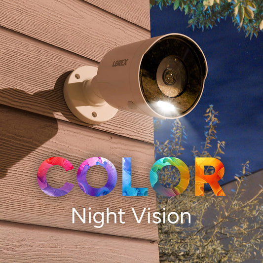 Lorex Connect 4K 8 Camera Capable 1TB Wired NVR System with 4K IP Bullet Security Cameras