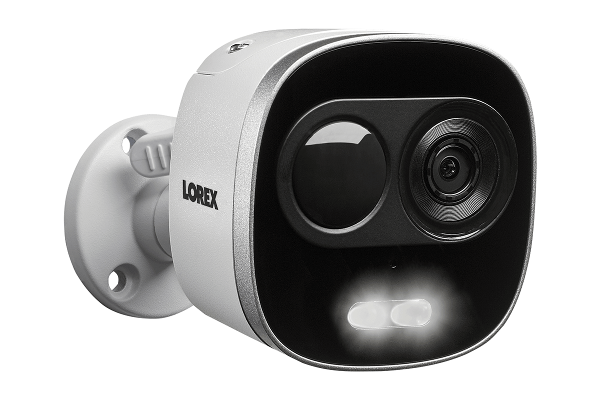 4K Ultra HD IP Camera System with 4 Active Deterrence Security Cameras, 130ft Night Vision