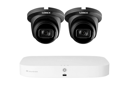 Lorex Fusion Series 4K 16 Camera Capable (8 Wired + 8 Fusion Wi-Fi) 2TB Wired NVR System with A14 IP Dome Cameras