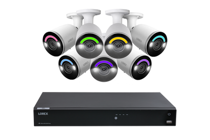 Système NVR filaire Lorex Fusion Series 4K compatible avec 16 caméras (filaire ou Wi-Fi Fusion) 4 To avec 12 caméras IP Bullet 4K filaires H12 (Amazon)