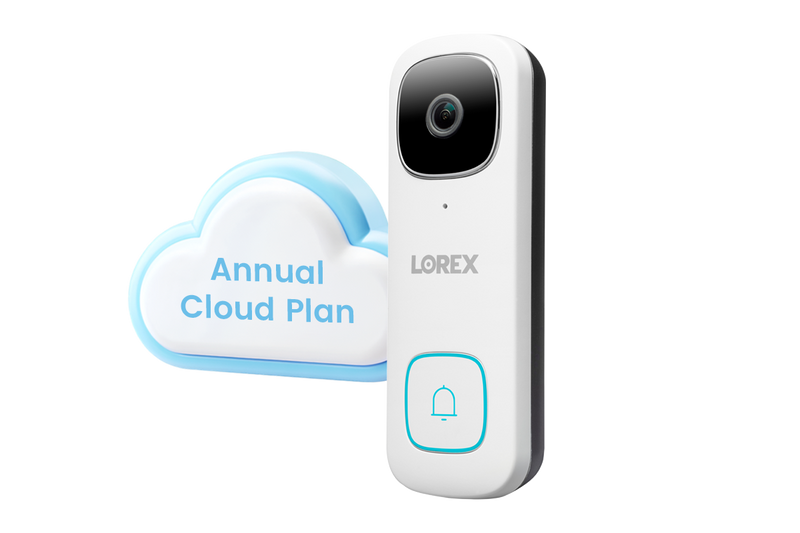 Lorex 2K Wi-Fi Video Doorbell (Wired, 32GB, Cloud-Enabled)