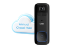 Lorex 2K Wi-Fi Video Doorbell (Battery-Operated, 32GB)