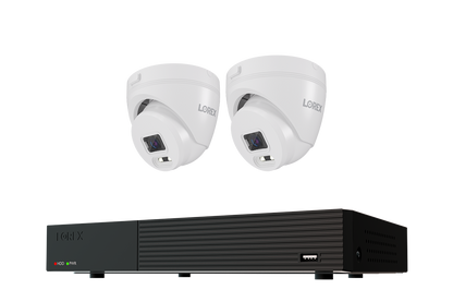 Lorex Connect T Series 4K 8-Channel Wired DVR System with T1 1080p Turret Security Cameras - 1TB