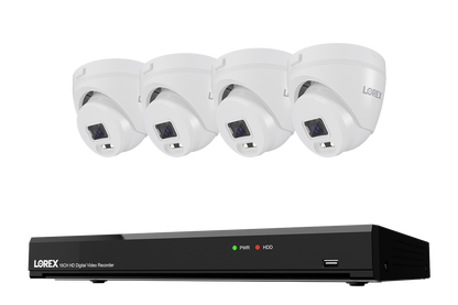 Lorex Connect T Series 4K 16-Channel Wired DVR System with T1 1080p Turret Security Cameras - 1TB