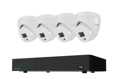 Lorex Connect T Series 4K 8-Channel Wired DVR System with T1 1080p Turret Security Cameras - 1TB