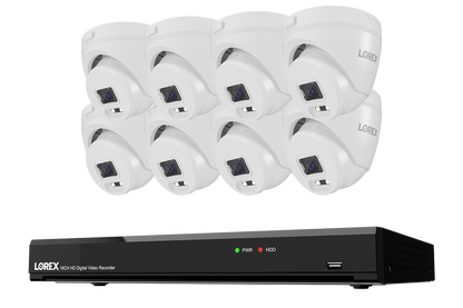 Lorex Connect T Series 4K 16-Channel Wired DVR System with T1 1080p Turret Security Cameras - 1TB