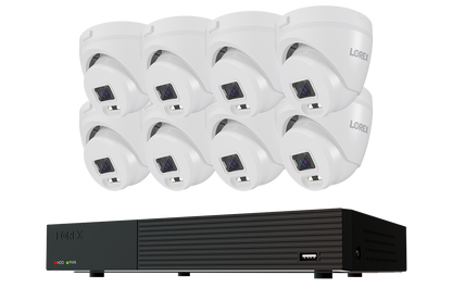 Lorex Connect T Series 1080p 8-Channel Wired DVR System with T1 1080p Turret Security Cameras - 128GB