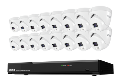 Lorex Connect T Series 4K 16-Channel Wired DVR System with T5 Turret Security Cameras - 1TB