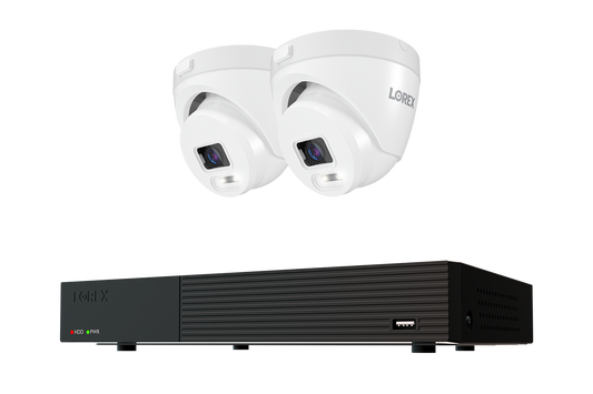Lorex Connect T Series 4K 8-Channel Wired DVR System with T5 Turret Security Cameras - 1TB