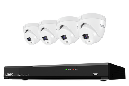 Lorex Connect T Series 4K 16-Channel Wired DVR System with T5 Turret Security Cameras - 1TB