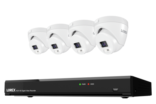 Lorex Connect T Series 4K 16-Channel Wired DVR System with T5 Turret Security Cameras - 1TB