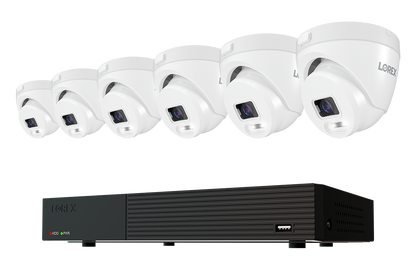 Lorex Connect T Series 4K 8-Channel Wired DVR System with T5 Turret Security Cameras - 1TB