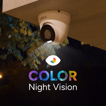 Lorex Connect 4K 8-Channel Wired NVR System with 4K IP Turret Security Cameras - 1TB