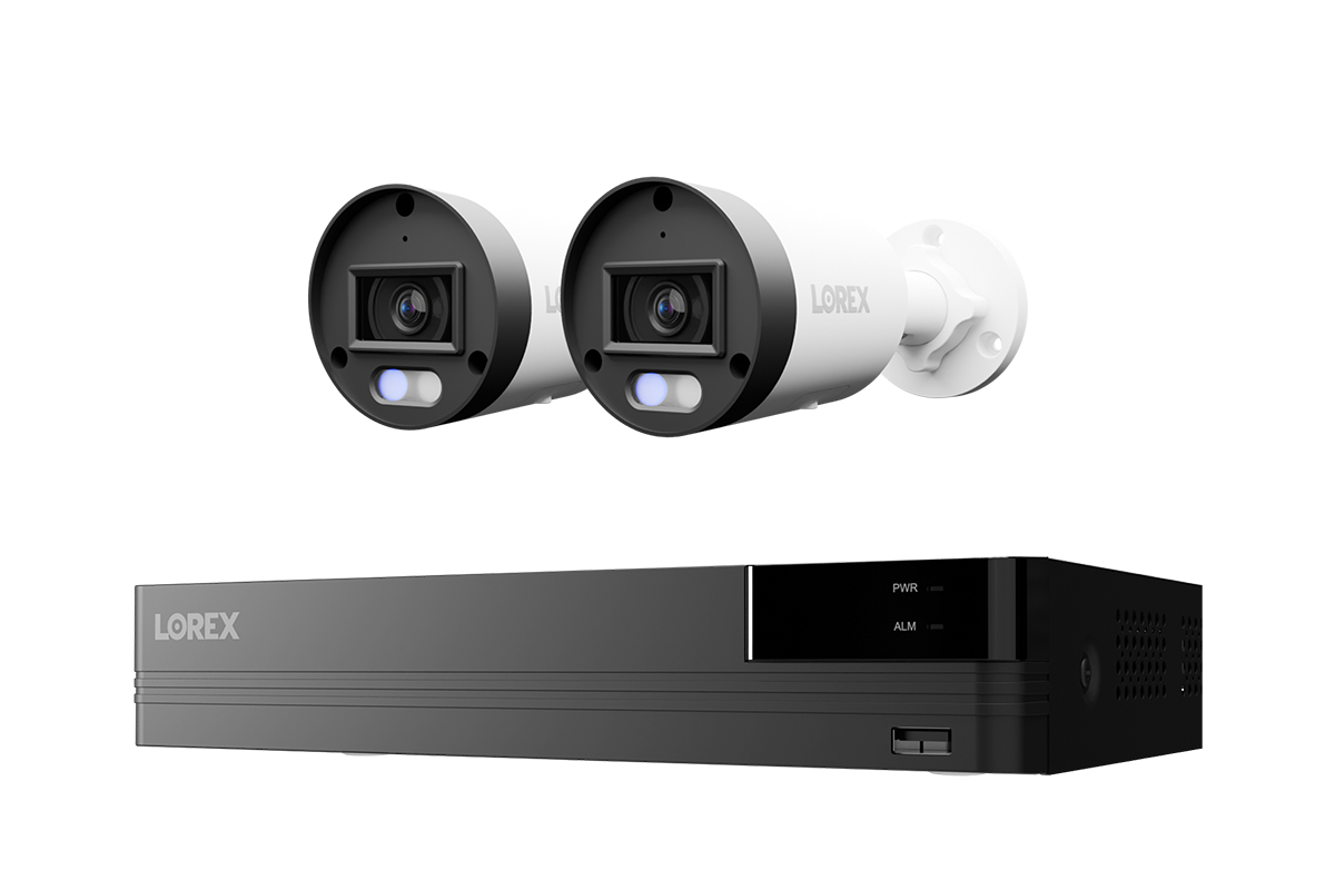 Lorex Connect U Series 4K 8-Channel Wired NVR System with U3 4K PoE Bullet Cameras - 2TB