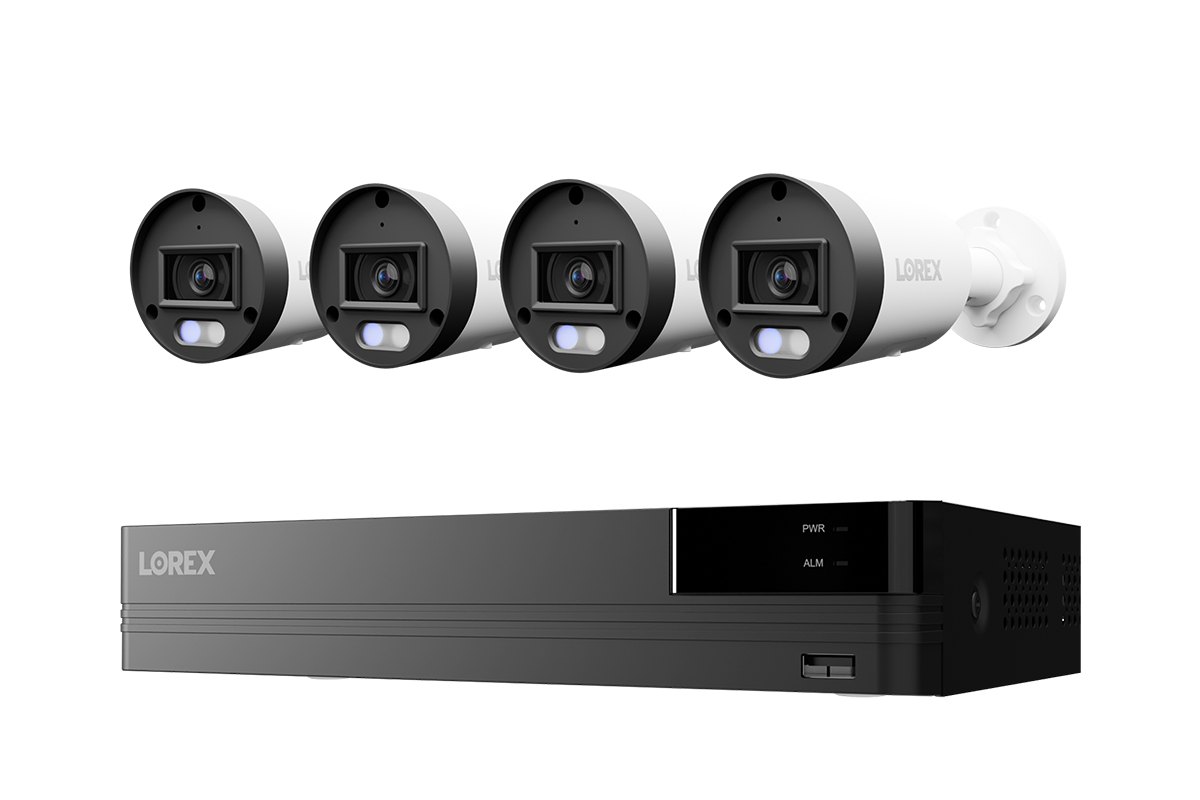 Lorex Connect U Series 4K 8-Channel Wired NVR System with U3 4K PoE Bullet Cameras - 2TB