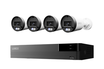 Lorex Connect U Series 4K 8-Channel Wired NVR System with U3 2K+ PoE Bullet Cameras - 2TB