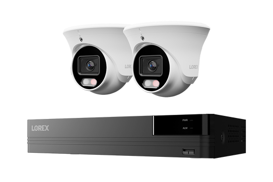Lorex Connect U Series 4K 8-Channel Wired NVR System with U3 4K PoE Turret Cameras - 2TB