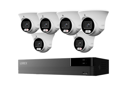 Lorex Connect U Series 4K 8-Channel Wired NVR System with U3 4K PoE Turret Cameras - 2TB