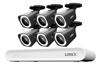 Lorex Connect V Series 4K 8-Channel Wired NVR System with V3 4K PoE Bullet Cameras - 1TB