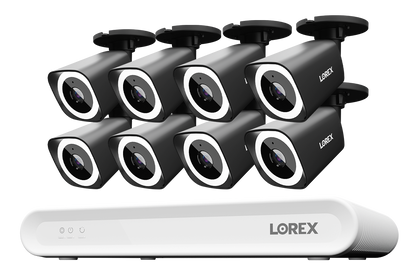 Lorex Connect V Series 4K 8-Channel Wired NVR System with V3 4K PoE Bullet Cameras - 1TB