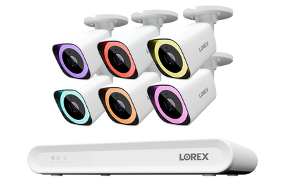 Lorex Connect V Series 4K 8-Channel Wired NVR System with V5 4K PoE Bullet Cameras - 1TB