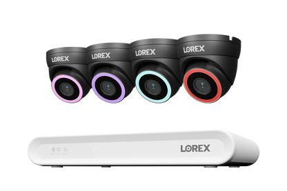 Lorex Connect V Series 4K 8-Channel Wired NVR System with V5 4K PoE Turret Cameras - 1TB