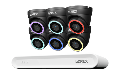 Lorex Connect V Series 4K 8-Channel Wired NVR System with V5 4K PoE Turret Cameras - 1TB