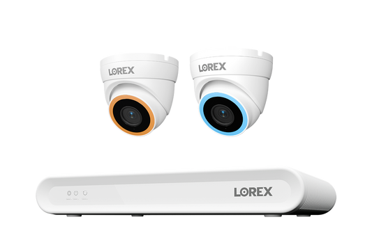 Lorex Connect V Series 4K 8-Channel Wired NVR System with V5 4K PoE Turret Cameras - 1TB