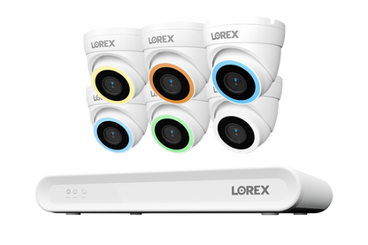 Lorex Connect V Series 4K 8-Channel Wired NVR System with V5 4K PoE Turret Cameras - 1TB