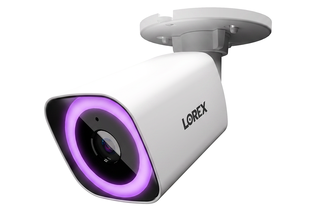 Caméra PoE balle 4K Lorex Connect V7 avec Vision Nocturne Couleur IQ+ - Blanc/Noir