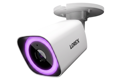 Caméra PoE balle 4K Lorex Connect V7 avec Vision Nocturne Couleur IQ+ - Blanc/Noir