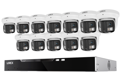 Lorex Connect X Series 4K 16-Channel Wired NVR System with X3 Dual-Lens Turret Camera - 4TB