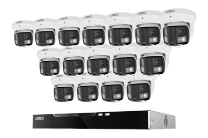 Lorex Connect X Series 4K 16-Channel Wired NVR System with X3 Dual-Lens Turret Camera - 4TB